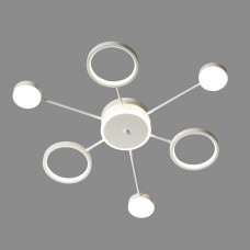 Люстра лед 126Вт белая три режима свечения димер/ночник с пультом