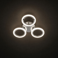 Люстра led 36Вт 3000-6500К 3 джерела світла хром дистанційне керування