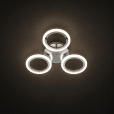 Люстра led 36Вт 3000-6500К 3 источника света хром дистанционное управление