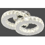 Люстра led 52 Вт хромированная 39×26×16 см регулировка яркости, ночник, 3 режима свечения - фото №1