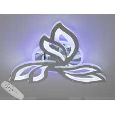 Люстра led 55W 3200-6500К с акриловыми лепестками и rgb подсветкой, на пульте