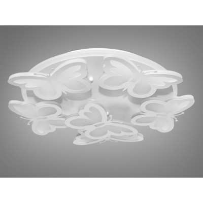 Люстра led стельова з метеликами 105 Вт, RGB, 3200–6000K з пультом