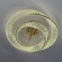 Люстра led з димером 110Вт 3200-6000К, кришталь золото 17–20 м² - фото №1