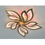 Люстра led золото 80W пелюстки, світловий потік 4400lm, димер, rgb, пульт - фото №2