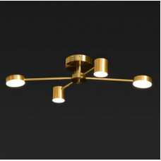 Люстра лофт светодиодная на 4 плафона с пультом 3000-6000К 48Вт IP20 бронза