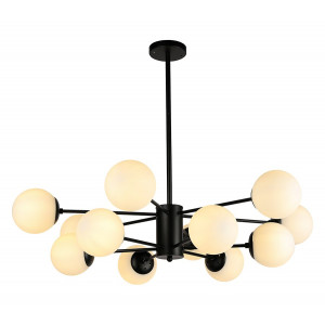 Люстра молекула 12 плафонов сферы Е27 регулируемая высота