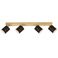 Люстра на 4 лампи E14 еко-стиль поворотні плафони