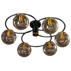 Люстра на 6 ламп Е14 з круглими плафонами