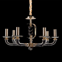 Люстра на 7 джерел світла E14 класична золото чорний IP20