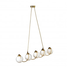 Люстра на підвісах під 5 ламп Е27 бронза