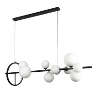 Люстра подвесная 1200×300 мм 10 плафонов G9 + LED 12W 4000K