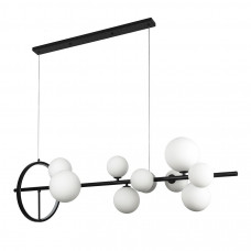 Люстра подвесная 1200×300 мм 10 плафонов G9 + LED 12W 4000K