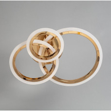 Люстра потолочная 56Вт золотистая 3000-6500К дистанционное управление 3 ист...