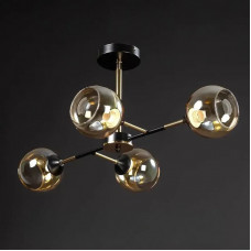 Потолочная люстра Молекула на 4 лампы E27 на штанге