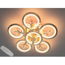 Люстра світлодіодна 90Вт 3000-6500К золото з підсвіткою та регулюванням яск...