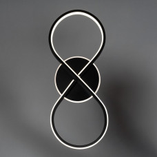 Люстра світлодіодна чорна 62Вт 3000–6500K, 2 джерела світла пульт, димер