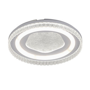 Люстра светодиодная для гостиной 80Вт Ø480мм пятиугольник 3000-6000К белая