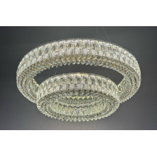Люстра світлодіодна дворівнева кришталева 140Вт 3000-6000K IP20 без пульта