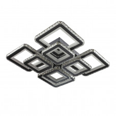 Люстра "кришталева" стельова світлодіодна з пультом 3000-6000К 320Вт IP20 чорний хром