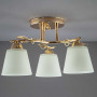 Люстра в стилі прованс золото 3 джерела світла Е27 - фото №3
