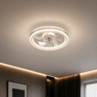Люстра вентилятор led Ø47 см 82Вт 3 цвета света 6 режимов