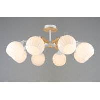 Люстра з металевими плафонами 8 джерел світла, патрон E27