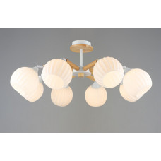 Люстра з металевими плафонами 8 джерел світла, патрон E27