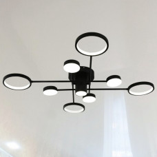 Led люстра на 9 источников света с пультом 3000-6000К 154Вт IP20 черная