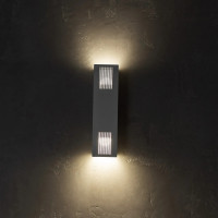 Металеве бра біле з двостороннім підсвічуванням цоколь Е27