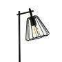 Металлический торшер модерн с открытым плафоном E27 черный - фото №2