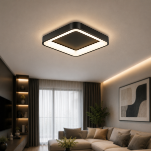 Мінімалістичний led світильник 44 Вт 3200-6000К з димером 30×30 см чорний...