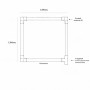 Модульный led светильник 72W 1200×1200мм холодный свет 6000K с алюминиевой основой - фото №2