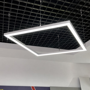 Модульный led светильник 72W 1200×1200мм холодный свет 6000K с алюминиевой основой