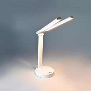 Настольная led лампа двойная с аккумулятором 10W димер 3000-6000K