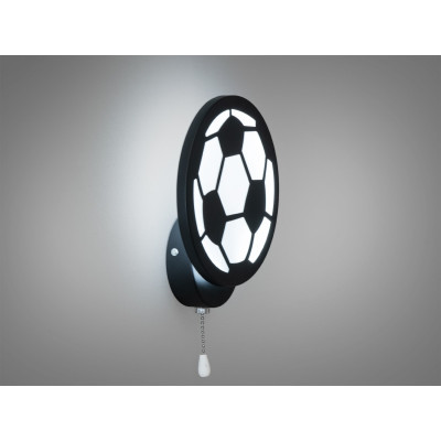 Настінний led світильник футбольний м’яч білий 16 Вт з трьома режимами світла