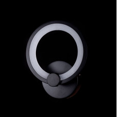 Настенный лед светильник круглый 18Вт 3000-6500К черный корпус