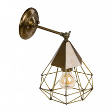 Настінний світильник бра античне золото металевий E27