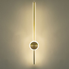 Настенный светодиодный светильник хай-тек 80см 64Вт 2700-6400К золото