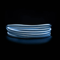 Неонова led стрічка 220V 120 LED/м 6×12 мм IP68 блакитний лід