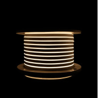 Неонова led стрічка 24V 8W/м IP65 теплий білий 8×16 мм (ціна 1м)