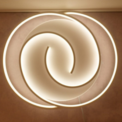 Овальний світильник led 75Вт 3000-6000К з димером, нічник, пульт керування