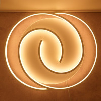 Овальний світильник led 75Вт 3000-6000К з димером, нічник, пульт керування