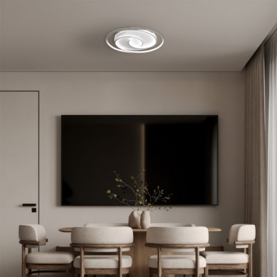 Овальний світильник led 75Вт 3000-6000К з димером, нічник, пульт керування