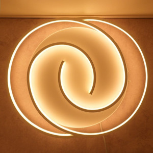 Овальний світильник led 75Вт 3000-6000К з димером, нічник, пульт керування