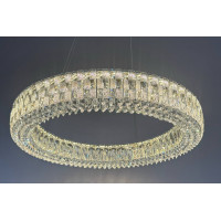 Подвесная хрустальная led люстра 100Вт 3000–6000K IP20 хром без пульта