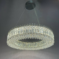 Підвісна кришталева led люстра 70Вт 3400–6000K IP20 хром