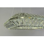 Подвесная квадратная хрустальная led люстра 70Вт*2 3200–6000K IP20 хром с пультом - фото №4