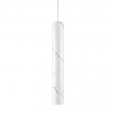 Підвісна люстра GU10 білий з чорними лініями 57×400 мм