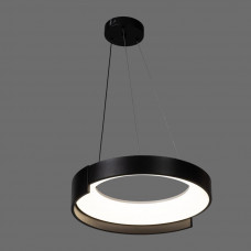 Підвісна люстра led чорна 116Вт 3200-6000К Ø48 см регульований підвіс, диме...