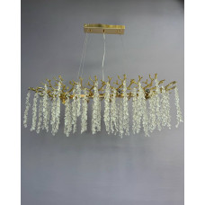 Подвесная люстра с хрустальными элементами 10 ламп цоколь E14